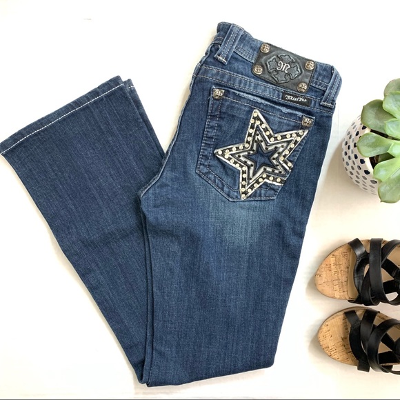 Miss Me Denim - Miss Me Star Pocket Bootcut Jeans 141